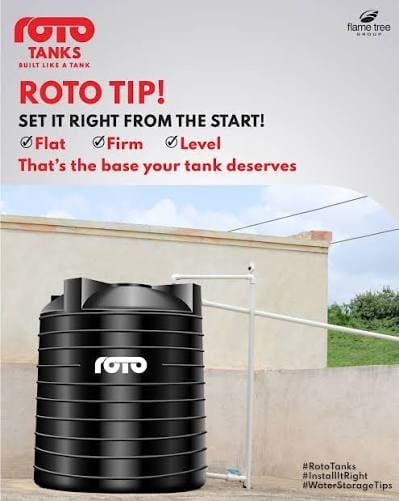 Water tank installation guidance